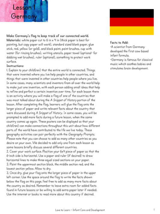 Infant Care and Development A World Connected