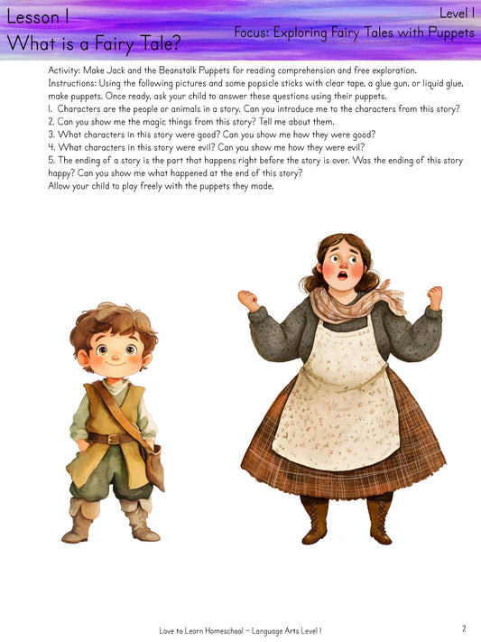 Fairy Tales Student Book Level 1