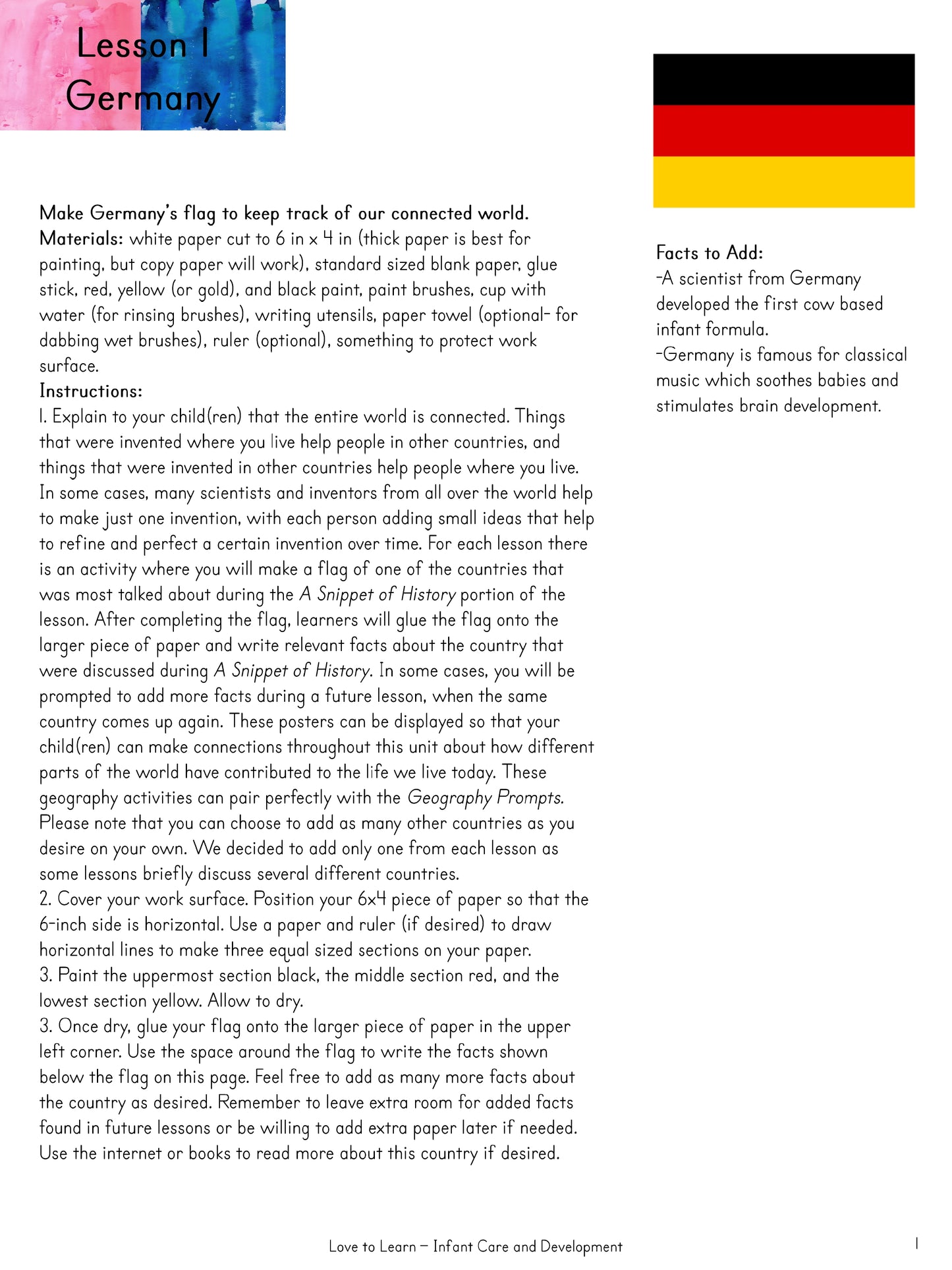 Infant Care and Development A World Connected